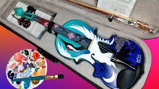 Custom Painting a Violin for the Robby Steinhardt Foundation