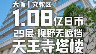 日本看房日记｜大阪文教区天王寺塔楼，居住环境绿意盎然，视野开阔，心旷神怡～ #日本买房 #日本房产 #日本塔楼 #日本看房 #roomtour