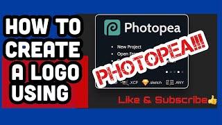 How to create a logo using photopea.