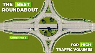 How to Build The BEST High Traffic Volume Roundabout in Cities: Skylines 2