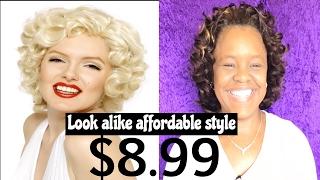 DIY Marilyn Monroe soft curl sew-in