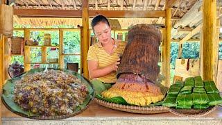 Recipe and process of making 7-color Sticky rice sold at the market - Animal care | Trieu Mai Huong.