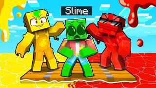 One Slime Block on a MUSTARD & KETCHUP RAFT in Minecraft!