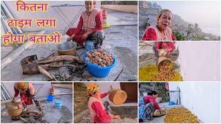 पहाड़ी हल्दी का काम तमाम ll Almora pahadi lifestyle Vlog #pahadiculture #trending