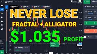 NEVER LOSE - Using Fractal & Alligator Indicators - Best Binary Options Strategy 2021