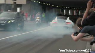 Supercar Burnouts - F-Type R, M4, SLR Mansory, Mustang, CL63 AMG, C6 Z06