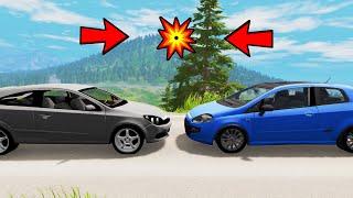 Opel Astra Vs Fiat Punto CRASH TEST - Realistic Car Crashes (BeamNG Drive)