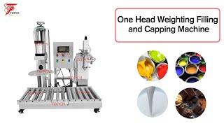 One Head Weighting Filling and Capping Machine