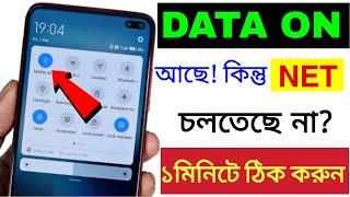 DATA চালু করেও ইন্টারনেট কাজ করছে না |Mobile Data On But Internet Not Working