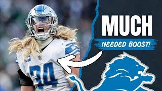 The Detroit Lions RECEIVED A MUCH NEEDED BOOST With The Return OF Alex Anzalone!