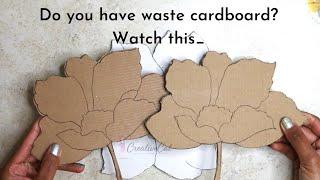 Cardboard wall decor series/ Modern abstract wall decor/ Cardboard craft/ CreativeCat/Art and craft