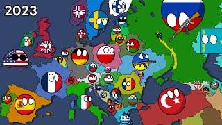 History of Europe (1900-2024) Countryballs Best version