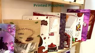 Different Designs of Printed Zipper Standup Pouches Digitally Printed with Myperfectpack | No MOQ