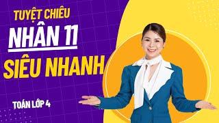 Nhân 11 siêu nhanh | Toán Cô Hiền #shorts