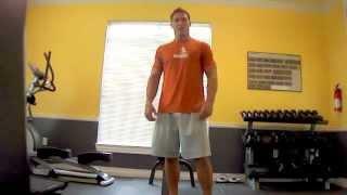 Kettle Bell swing warm up - NFL Kicker Taylor Mehlhaff