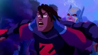 young justice phantoms  Orion Vs Lor Zod epic fight