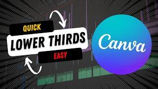 Creating Lower Thirds in Canva | 2022 Easy Tutorial