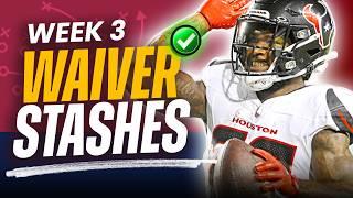 10 Players to Stash Ahead of Week 4 | Fantasy Football Waiver Wire Pickups (2024)