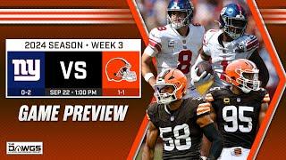 Browns vs Giants: Game Preview | Cleveland Browns Podcast 2024