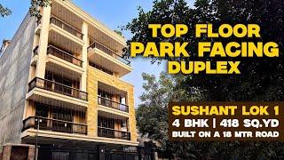 LUXURY Living: Explore This 4 BHK Duplex Builder Floor in Gurgaon