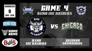 Reno Ice Raiders vs Chicago Shamrocks 11/9/24