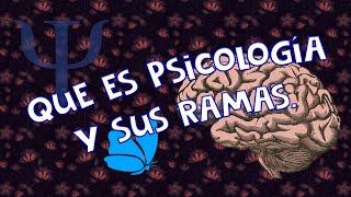 Que es Psicología y sus diferentes ramas.