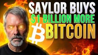 Saylor Buys $1.1 Billion More BitcoinCrypto Market Update