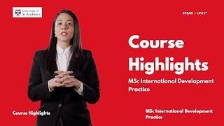 MSc International Development Practice- University of St Andrews  Scotland,UK #standrews #ukstudy