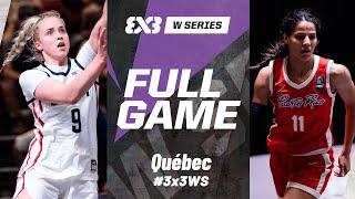 USA  vs Puerto Rico  | Full Pool Game | FIBA 3x3 Women's Series Québec Stop 2024