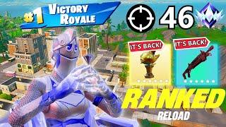 RANKED OG Fortnite Reload High Kill Gameplay | Keyboard And Mouse | 46 Kills