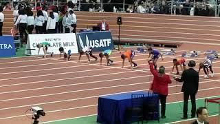 Novas fastest boy 55m at the Millrose Games