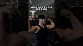 체단실에서 필수로 했던 팔운동 루틴