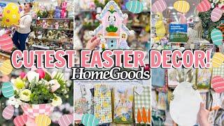 SO CUTE!  Easter Decor HAUL! HomeGoods AMAZING Finds!  2024 Easter Decor Shopping