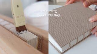 NO BGM) Making a book at home (asmr, sleeping video), book binding