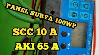 Review Panel Surya 100wp untuk aki 65 A