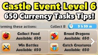 LEVEL 6 Castle Event Guide! How to Get 650 Currency for ALL Tasks Every Reset! - #DML #1735