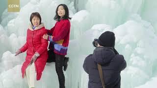 Stunning sceneries of ice and snow in N. China's Shanxi Province