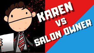 Karen Kicked Out Of Hair Salon After Almost Hitting Her Hairdresser during Meltdown Over Assistant!