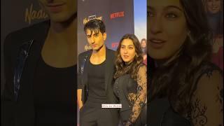 Sara Ali Khan with her brother, Ibrahim Ali Khan Arrives for screening of movie, 'Nadaaniyan'