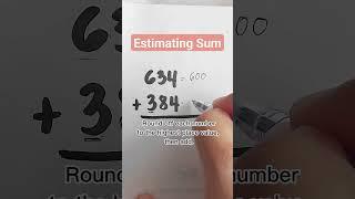 Estimating Sum #math #multiplication #shorts