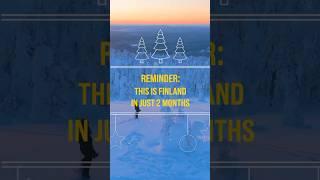 2 Months Until Finland Turns into a Winter Wonderland! #shorts #finland #travel