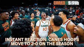 Canes Hoops beat Binghamton! 2-0 start to the season