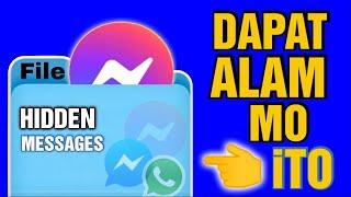 hidden messenger | paano mag hide ng message sa messenger