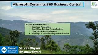 MSDYN365BC  - How Do I Use Personalization In Business Central.