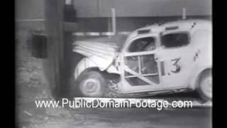 Vintage Crash Test Public Domain Archival Stock Footage - www.PublicDomainFootage.com