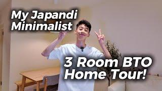 My Cozy Japandi Minimalist Home in Singapore (3 Room BTO Tour)