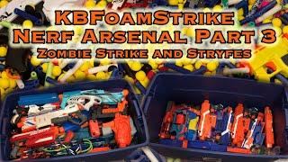 KBFoamStrike NERF ARSENAL Part 3: Zombie Strike and Everything's a Stryfe or Rapid Red