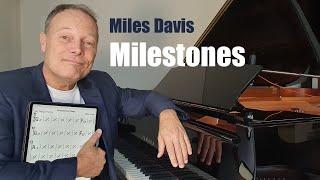 Milestones (Miles Davis) - Piano cover with drums (iReal Pro)