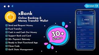 XBank - Online Banking & Money Transfer Wallet Flutter App | AppDevs