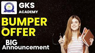 GKS Bumper Offer | New Evening Batch Announcement | GKS Academy Udaipur